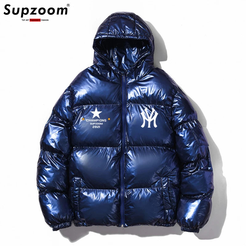 Glossy Unisex Puffer Coat