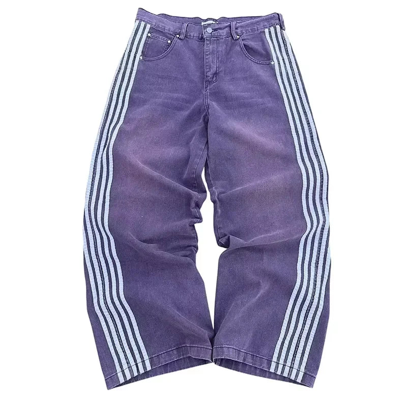 Striped High Quality Baggy Jeans