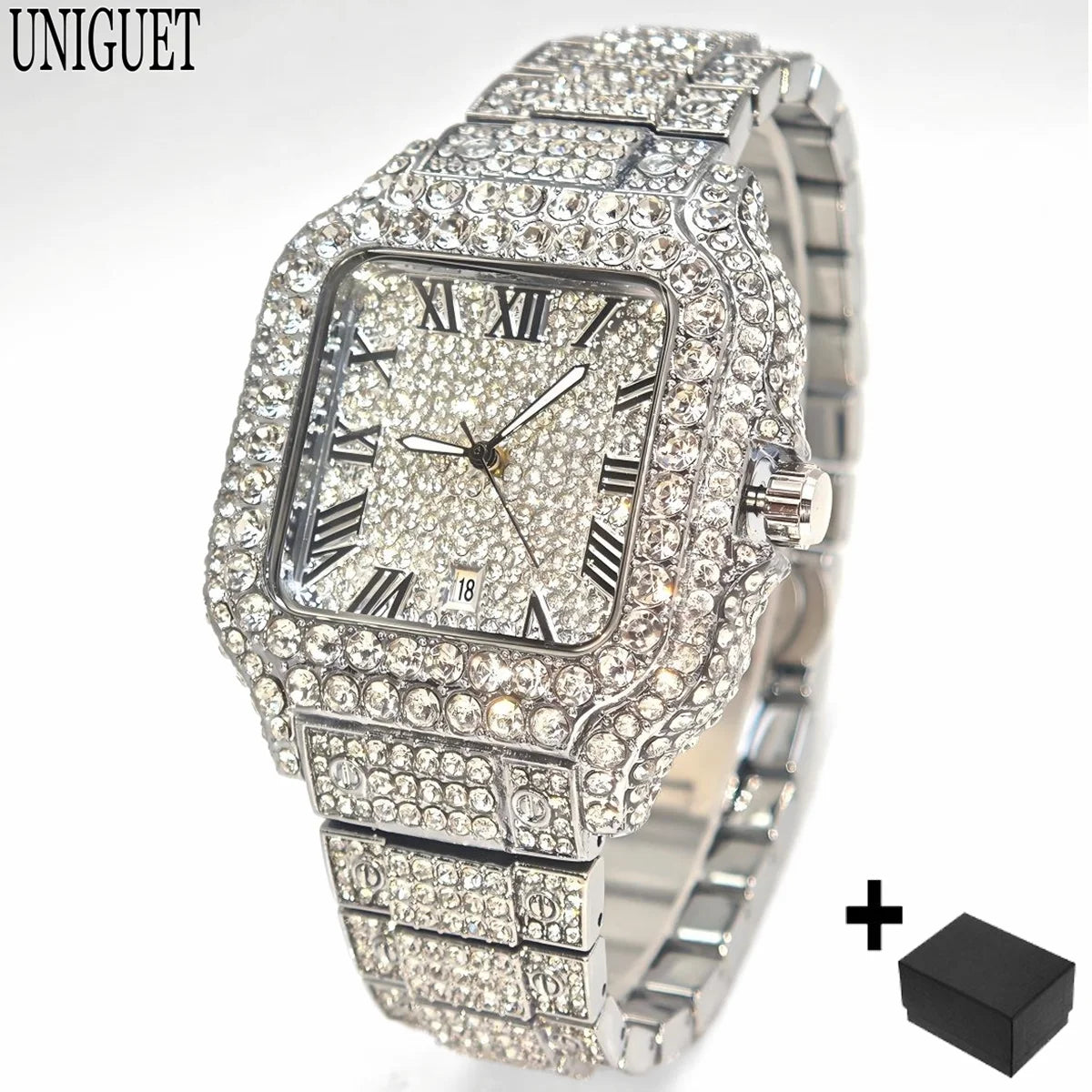 Fully Studded Luxury Watch