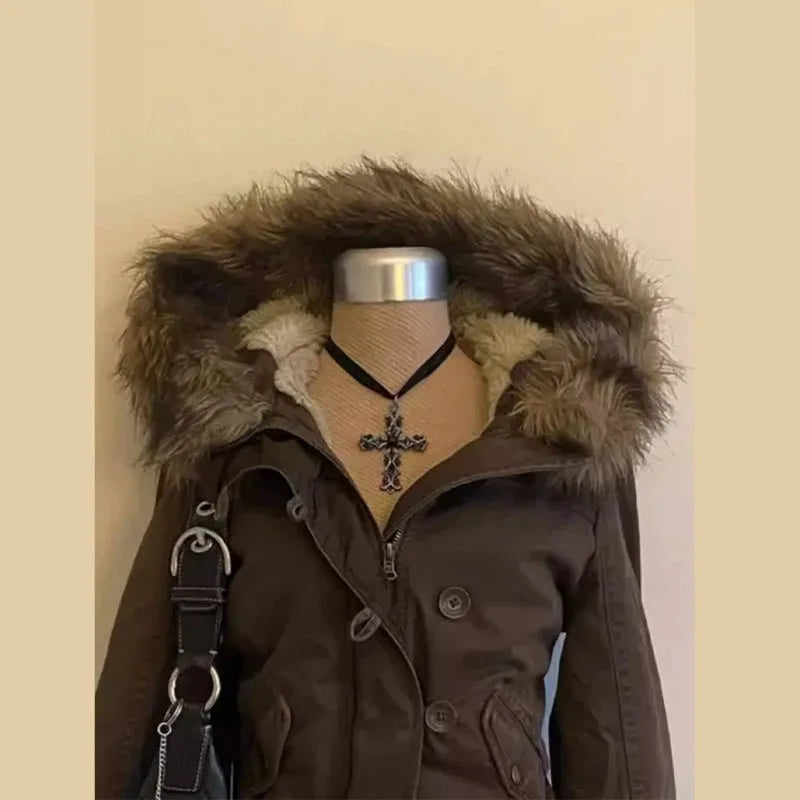 Fur Collar Vintage Jacket