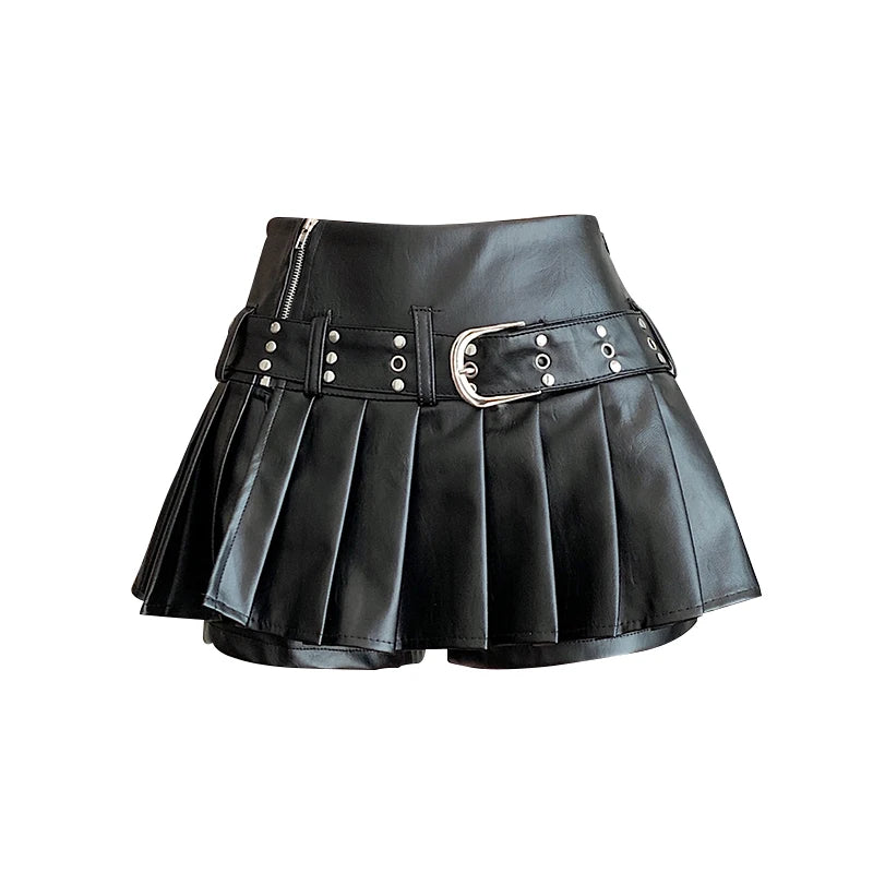 Black Y2k Mini Skirt