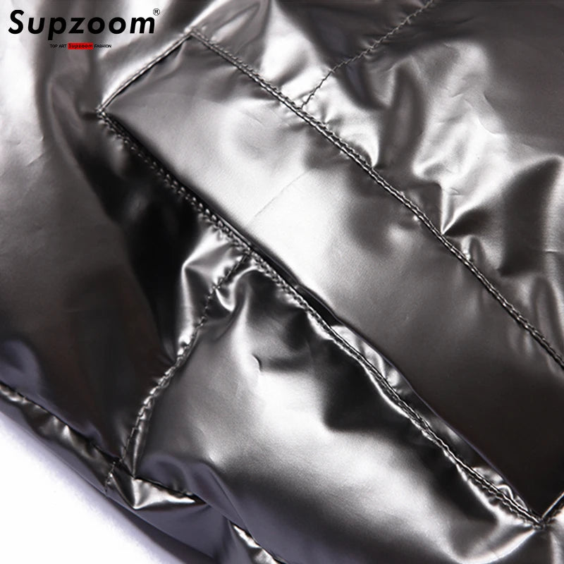 Glossy Unisex Puffer Coat