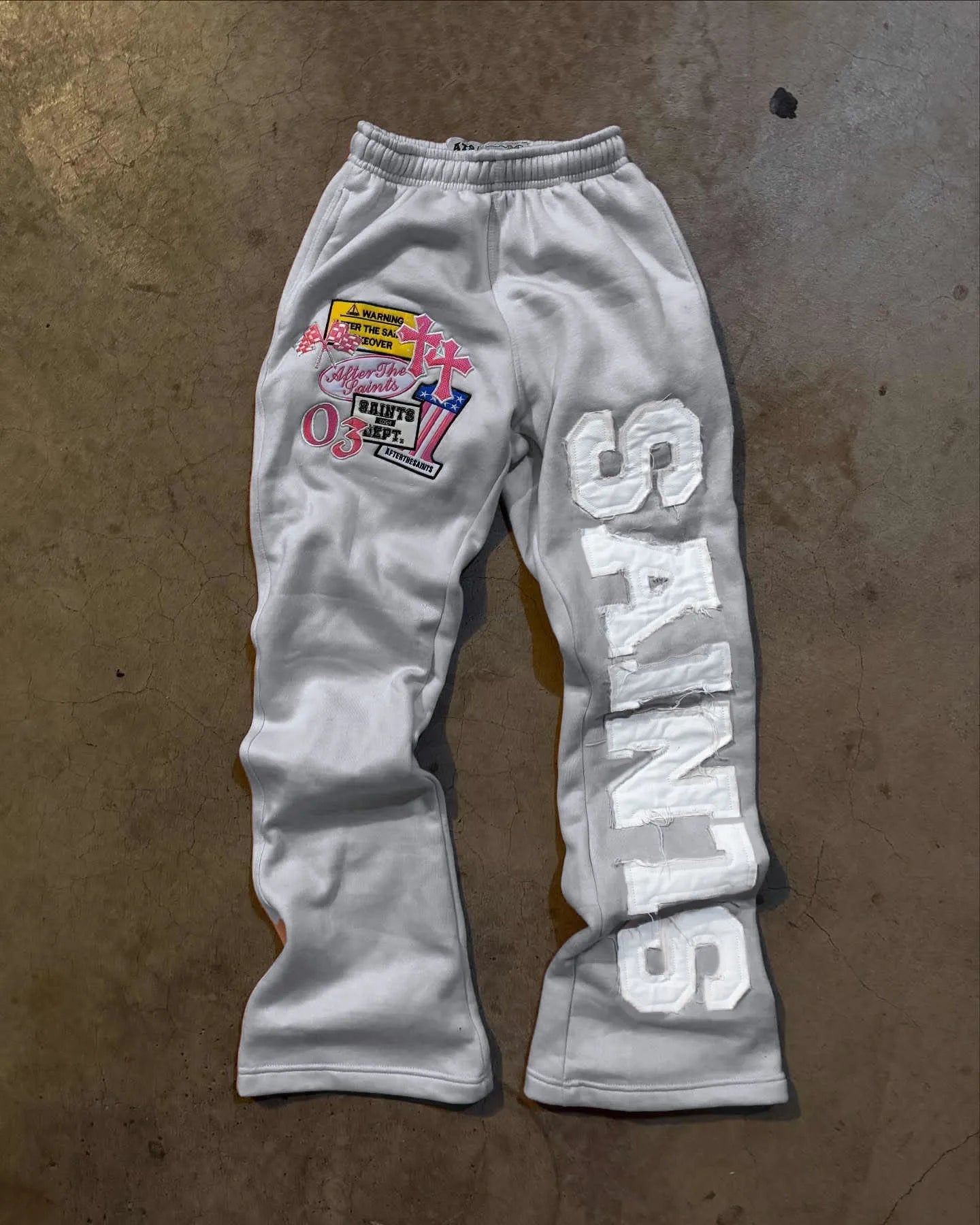 Loose Wide Leg Designed Sweatpants