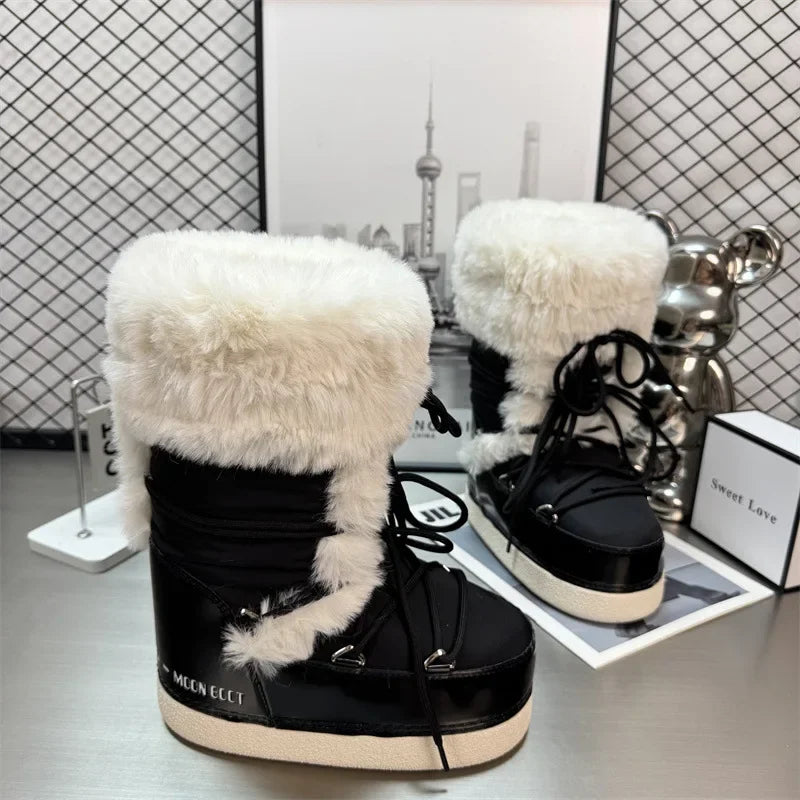 Faux Fur Lined Snow Boots