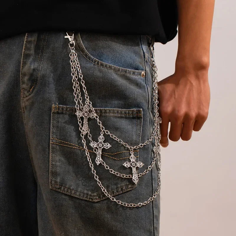 Cross Pendant Wallet Chain