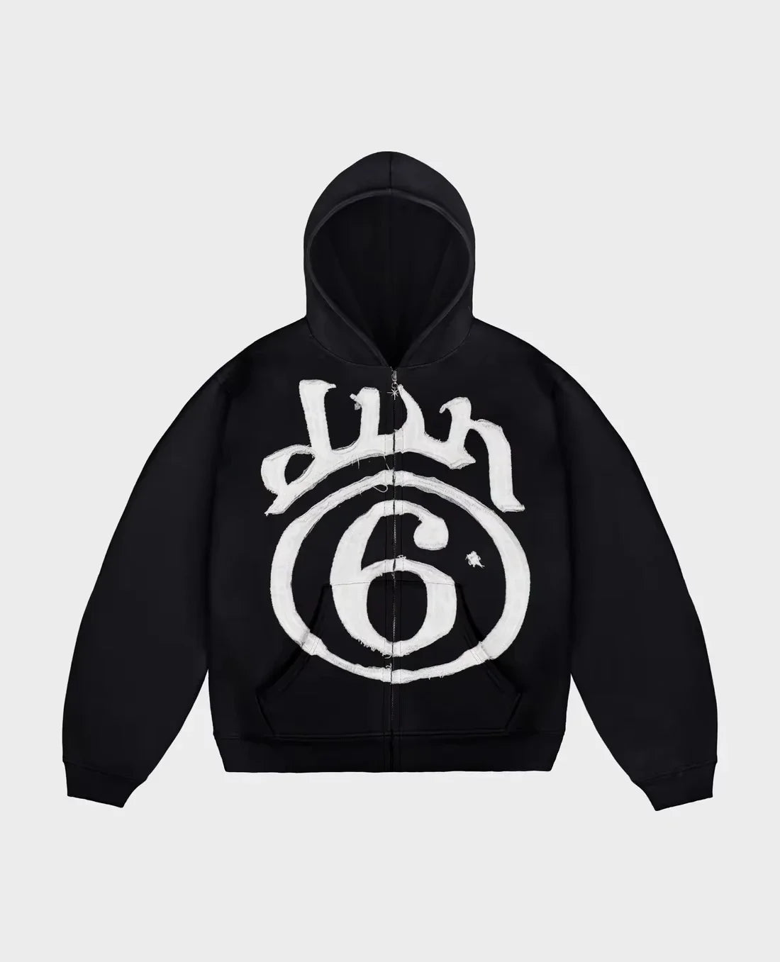 Fur Hooded Gothic Zip Up Hoodie