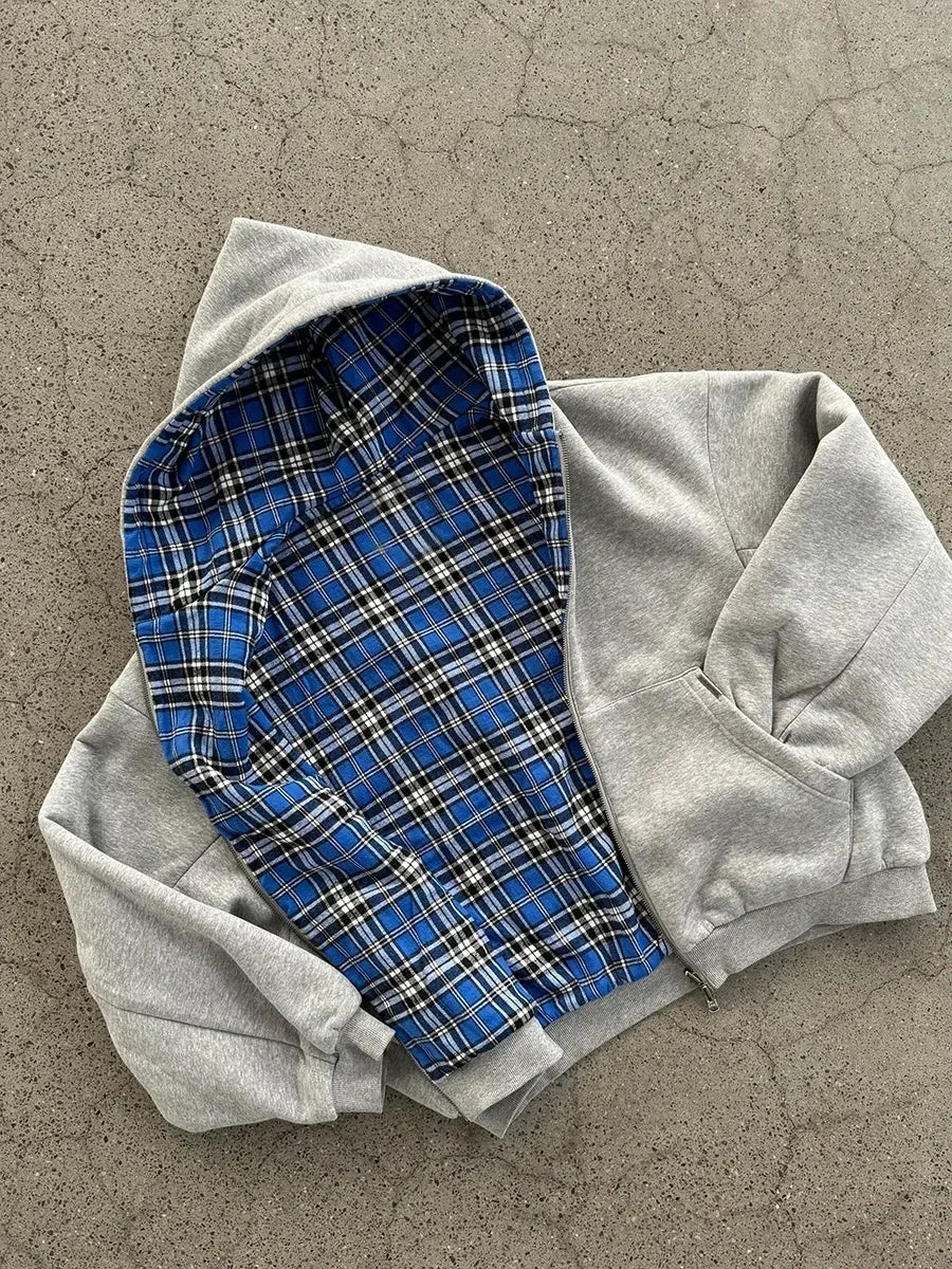 Plaid Interior Archive Fashion Hoodies