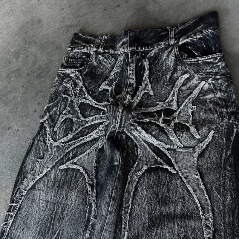 Baggy Embroidered design Jeans
