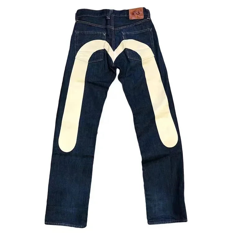 Solid Color Evisu Jeans