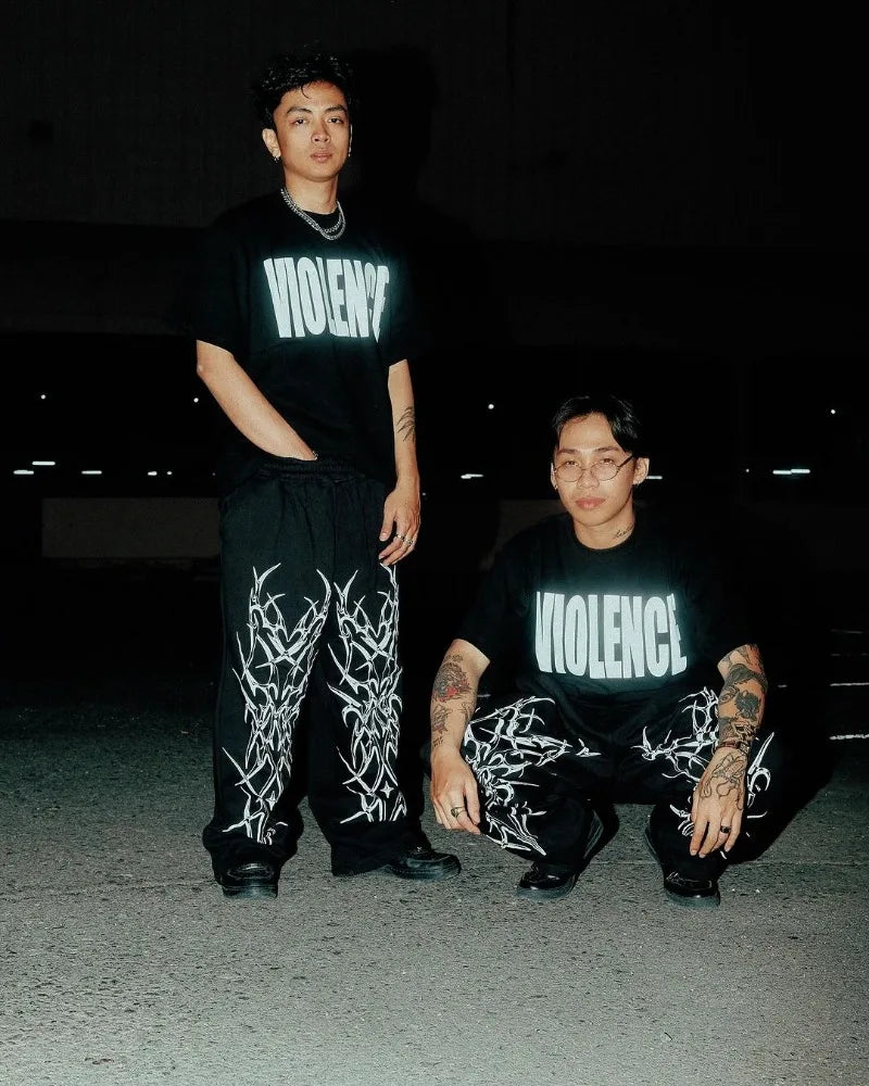 Black Streetwear Y2k Sweatpants Unisex