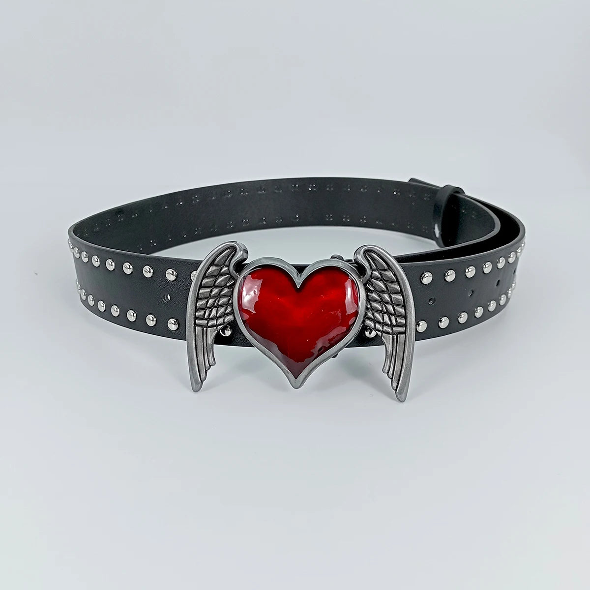 Red Heart Y2k Leather Belt