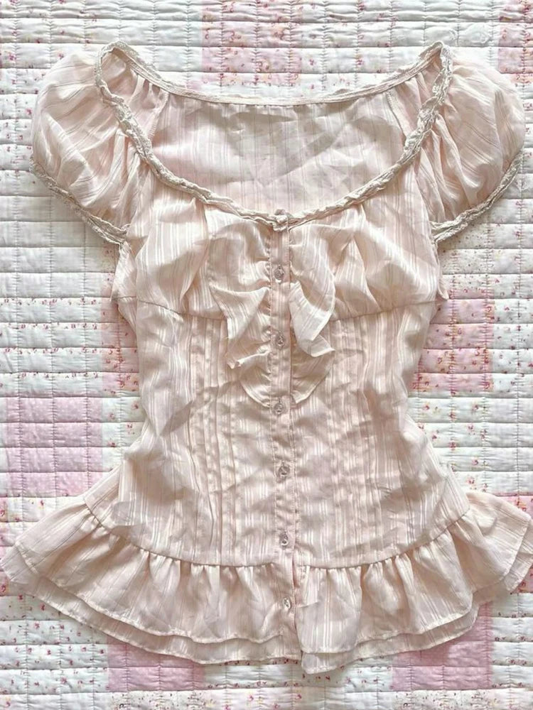 Striped Collar Polo T-shirt