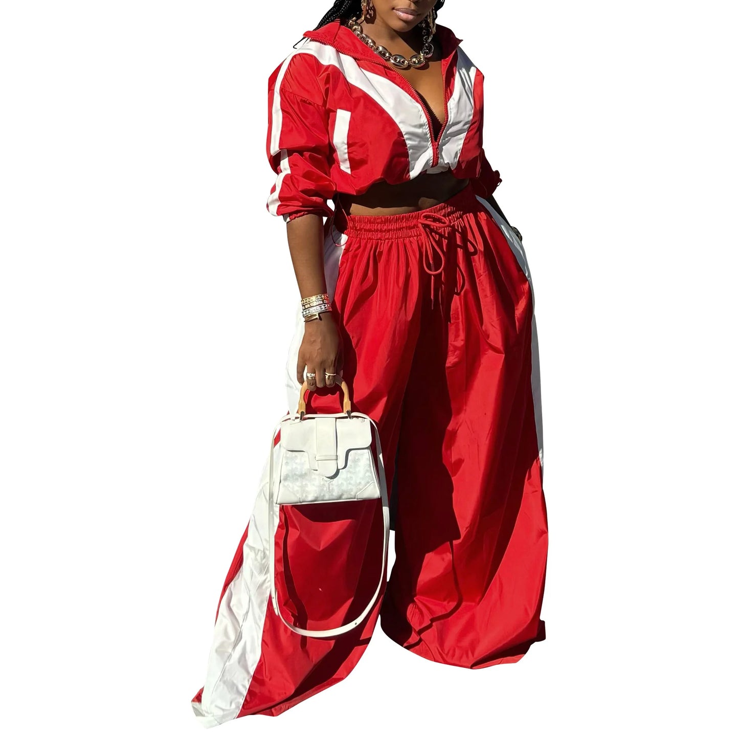 Wide leg y2k Women's set