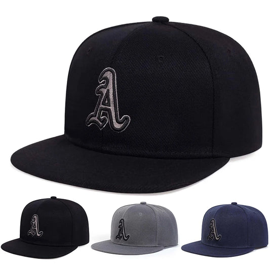 Unisex Gothic Letter A Embroidered Hats