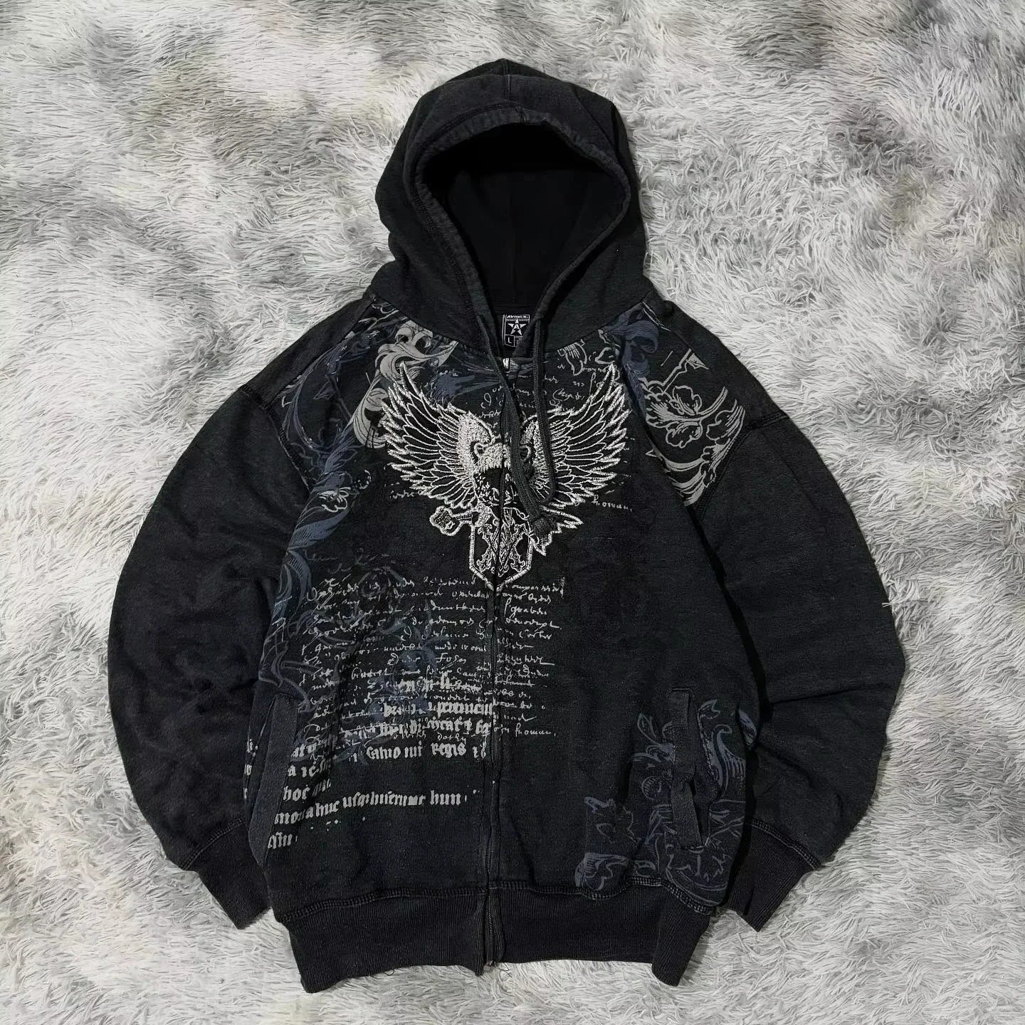 Leopard Print Faux Fur Lined Zip-up Y2k Hoodie
