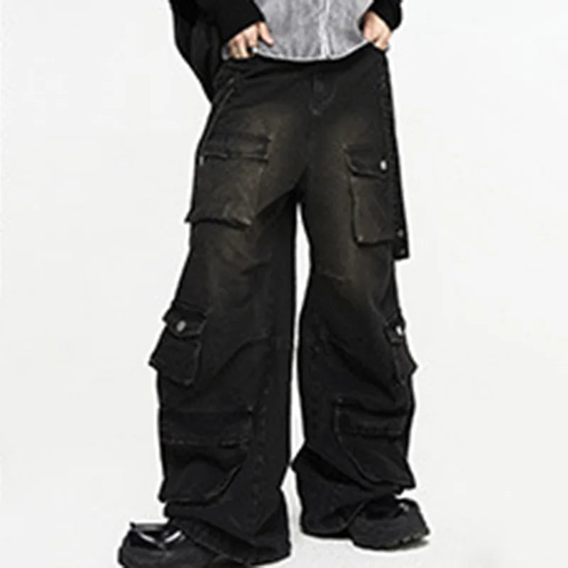 Streetwear Fashion Cargo Jeans