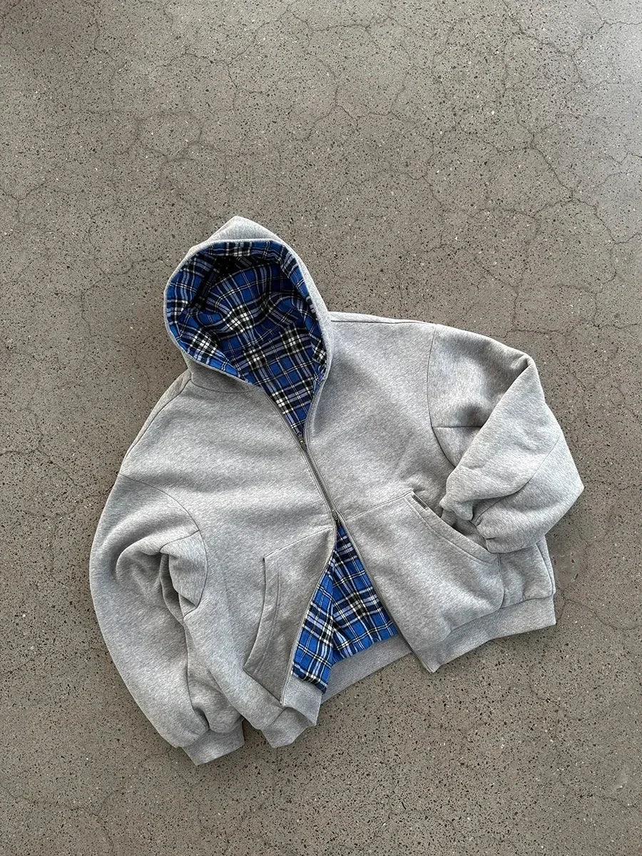 Plaid Interior Archive Fashion Hoodies