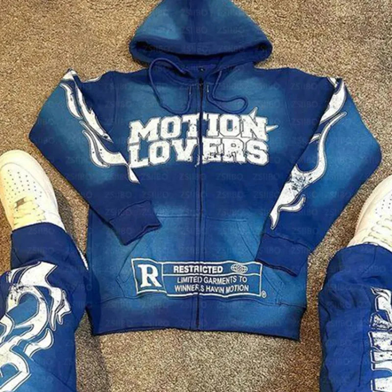 Motion Lovers Street Retro Hoodie