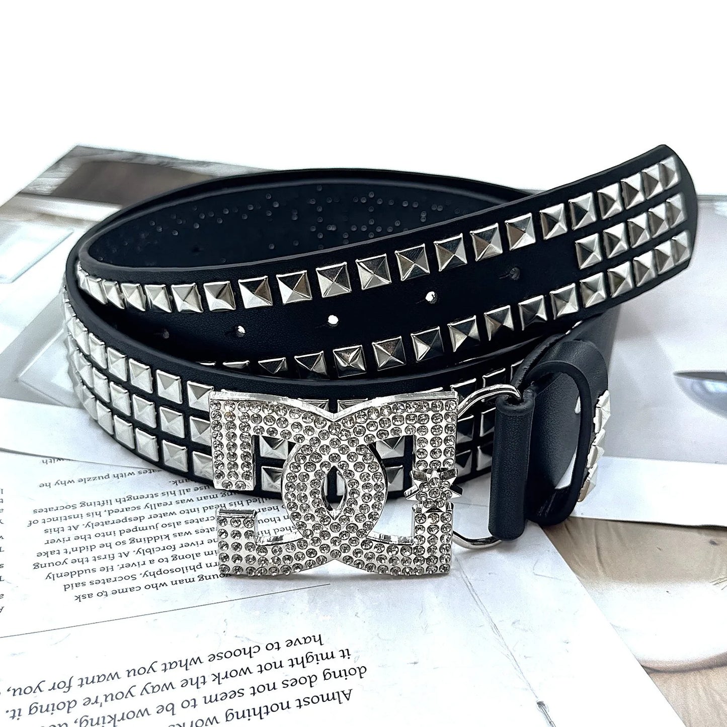 Rhinestone DC Belt