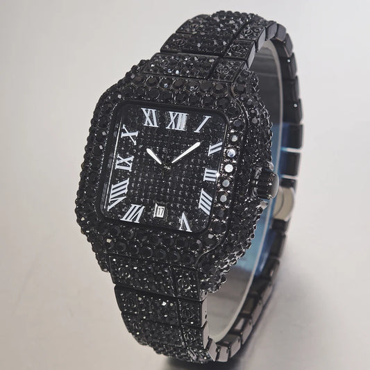 Fully Studded Luxury Watch