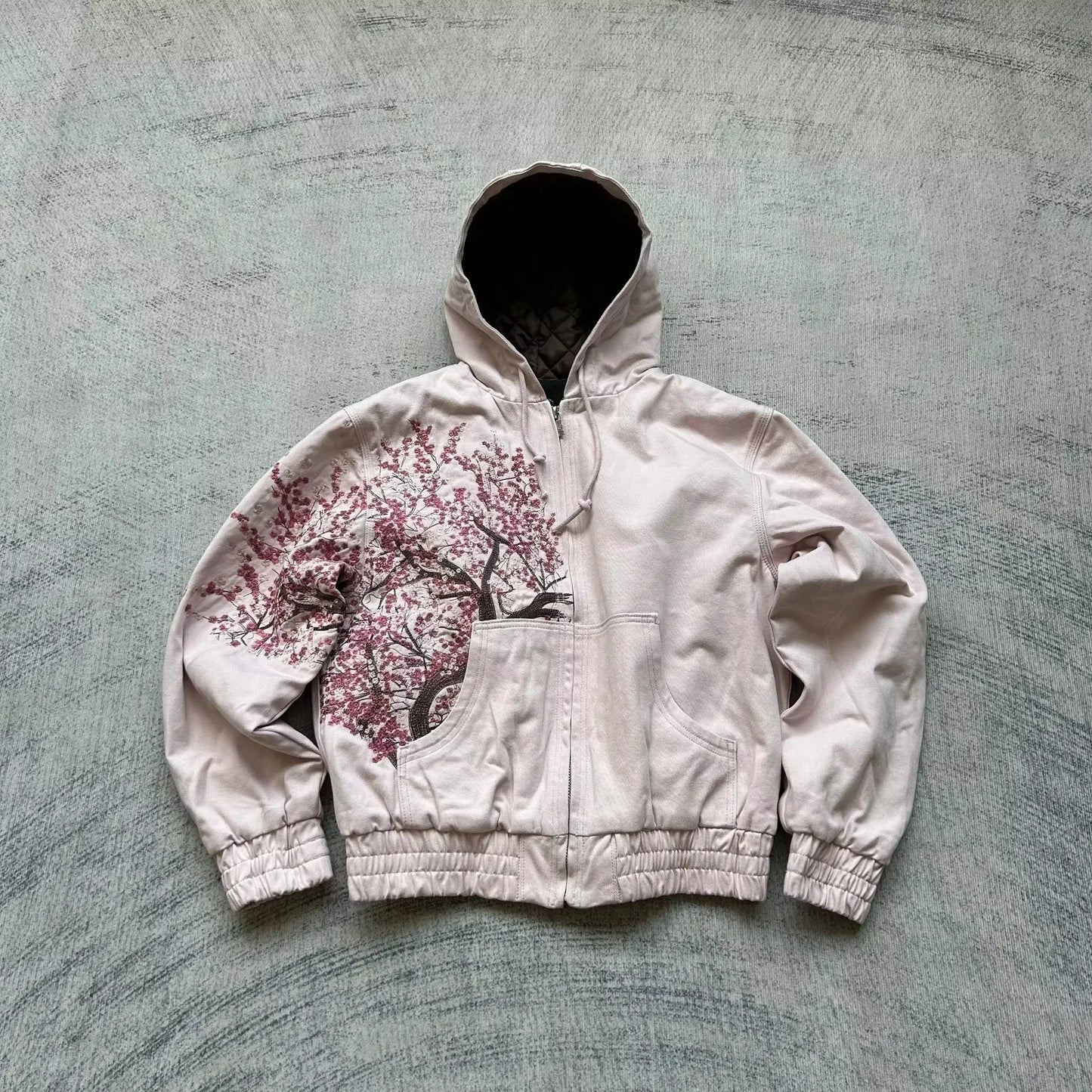 Leopard Print Faux Fur Lined Zip-up Y2k Hoodie