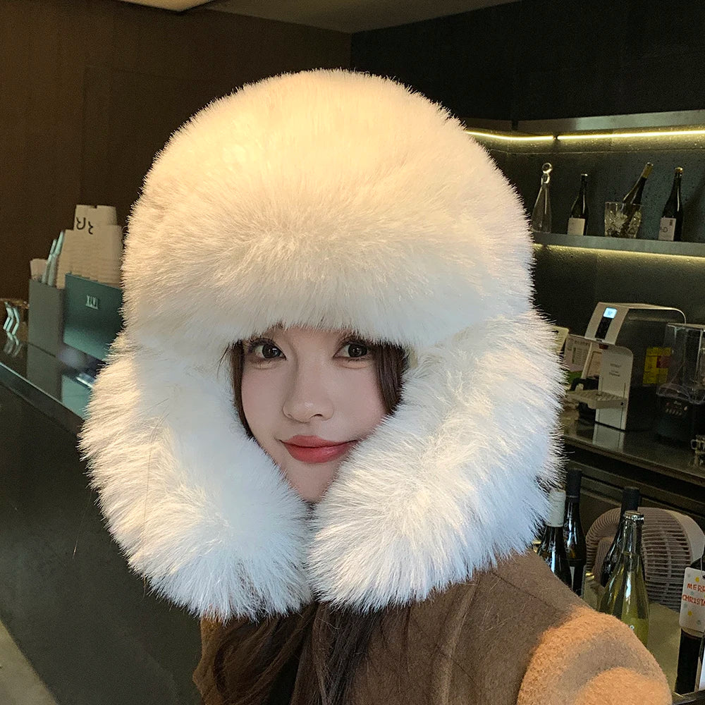 Oversized Aviator Bomber Winter Hat