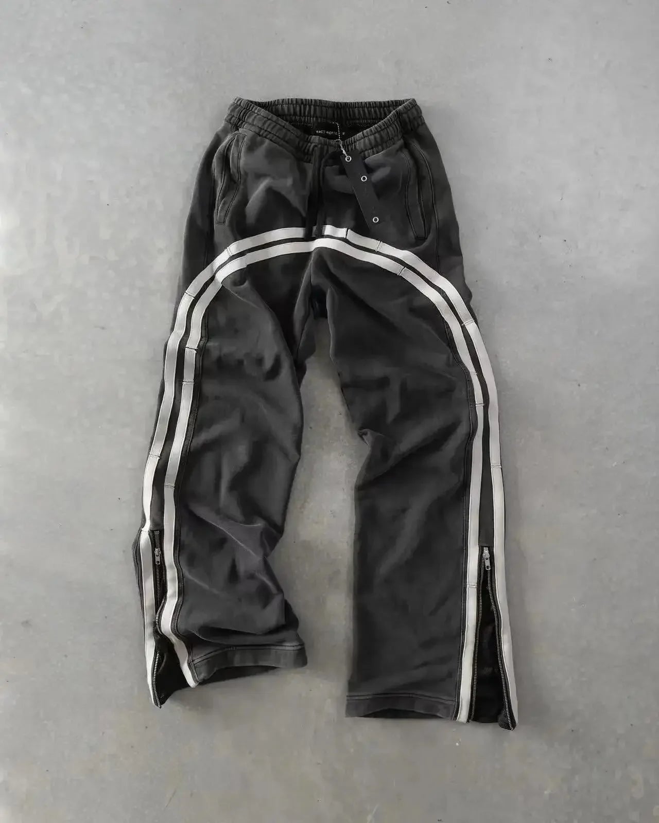 Double Waisted Gothic Embroidered Sweatpants