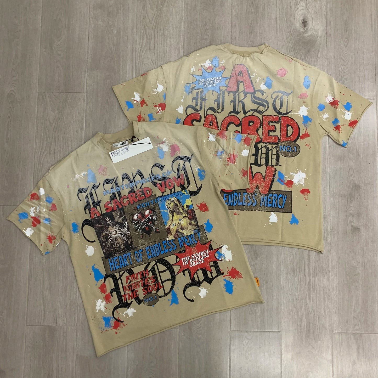 Diamond Cropped Graphic Tee