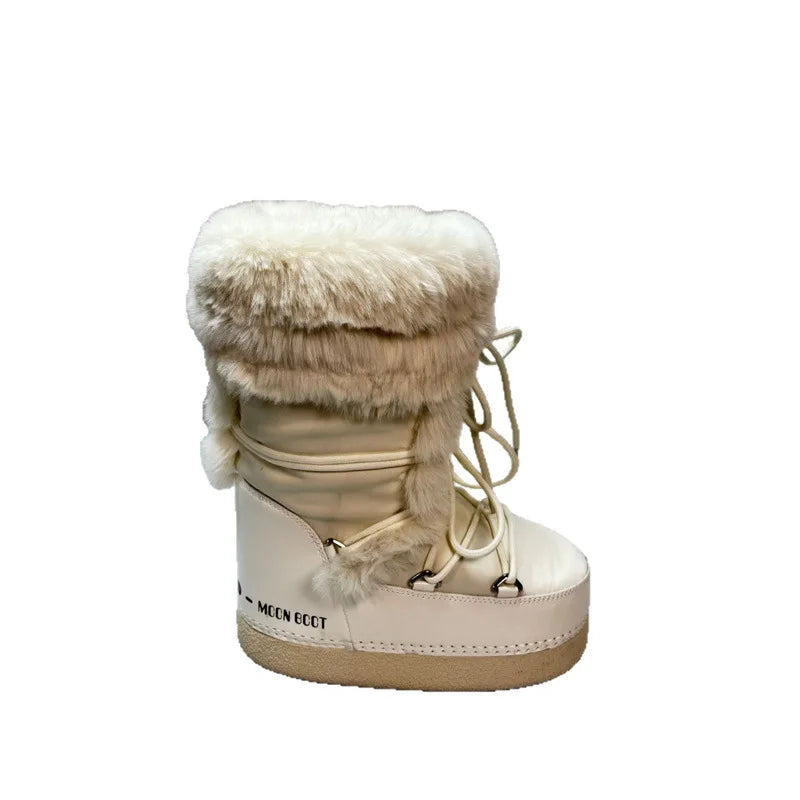 Faux Fur Lined Snow Boots