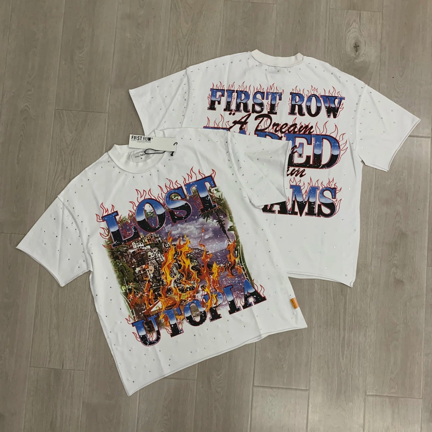 Diamond Cropped Graphic Tee