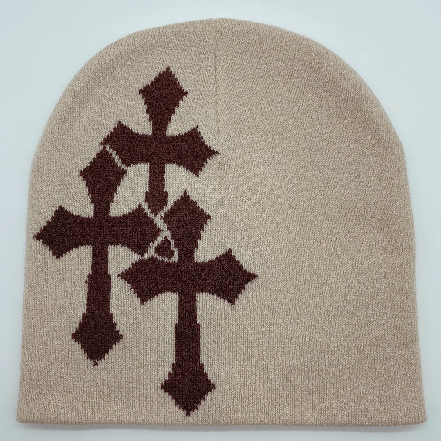 Crucifix Knitted Hat