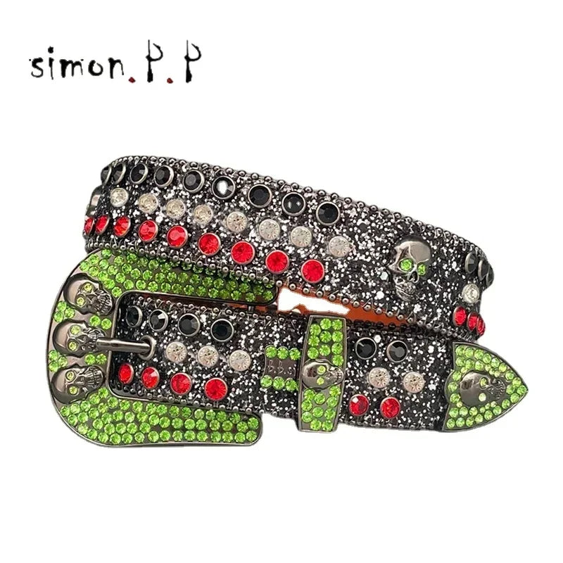 Shiny Diamond Rhinestone Studded Belt