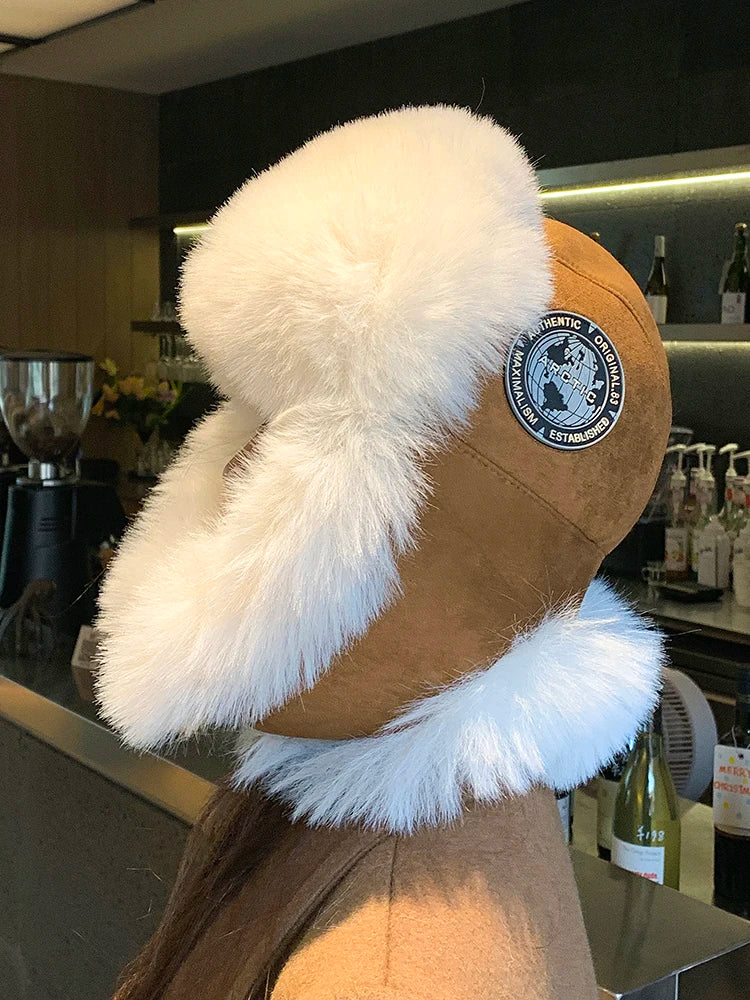 Oversized Aviator Bomber Winter Hat