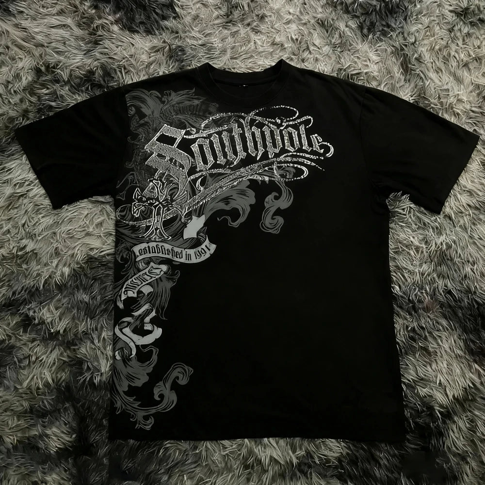 Gothic Design Y2k T-shirt