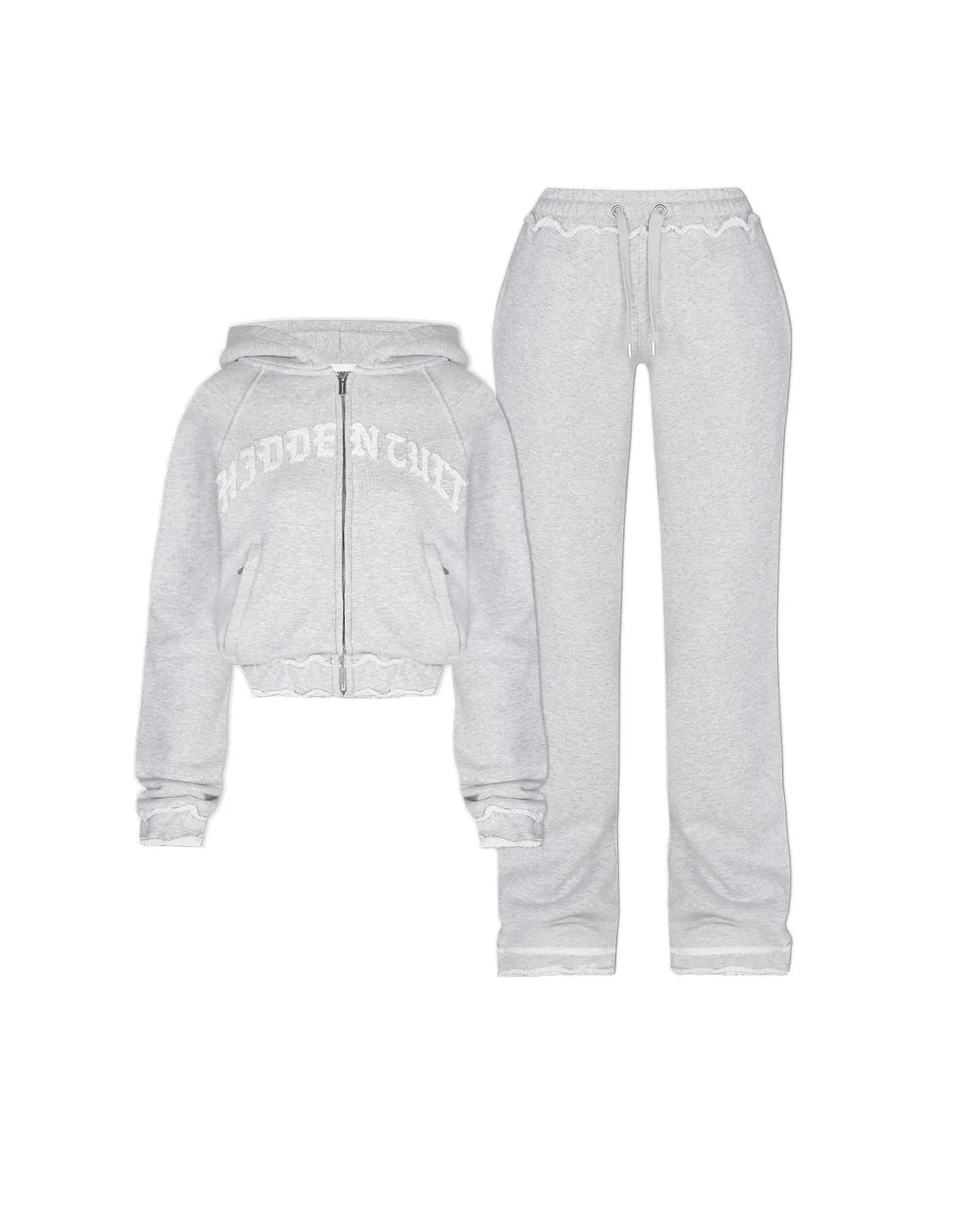 Calligraphy Letter Women's Street wear Set