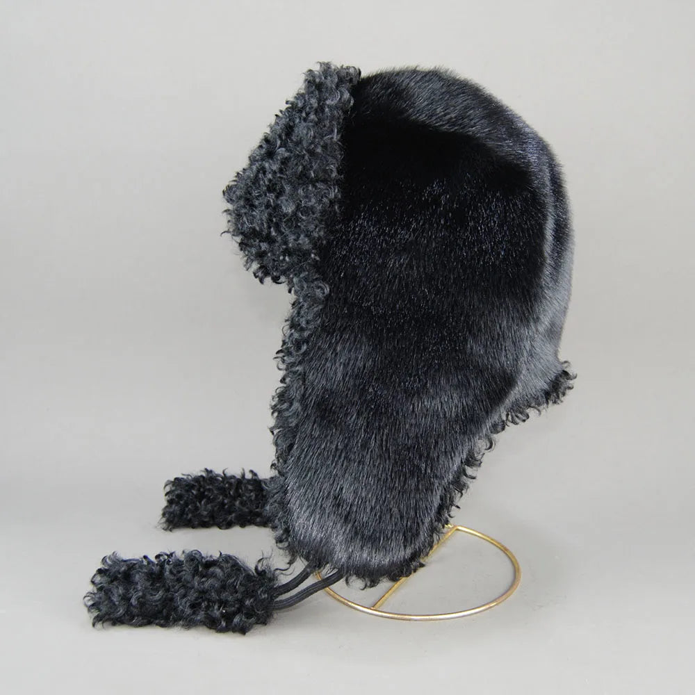 Faux Fur Ushanka Winter Bomber Hat