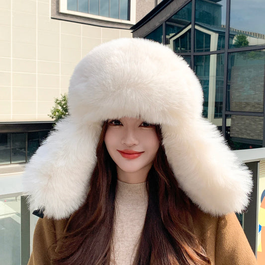 Oversized Aviator Bomber Winter Hat