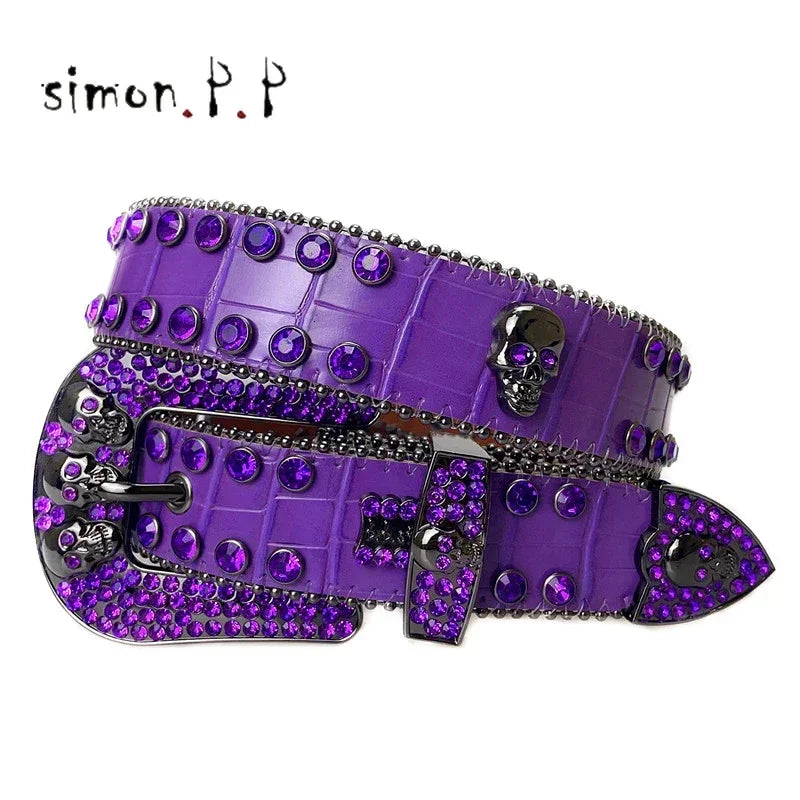 Shiny Diamond Rhinestone Studded Belt