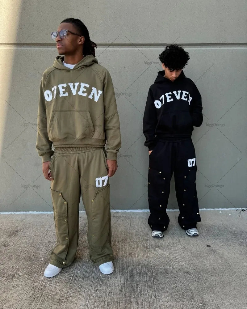 Streetwear 07even Hoodie set