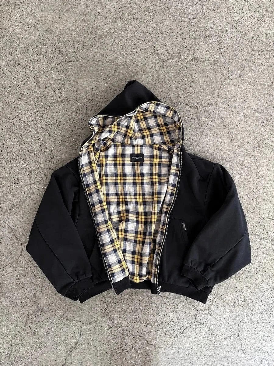 Plaid Interior Archive Fashion Hoodies