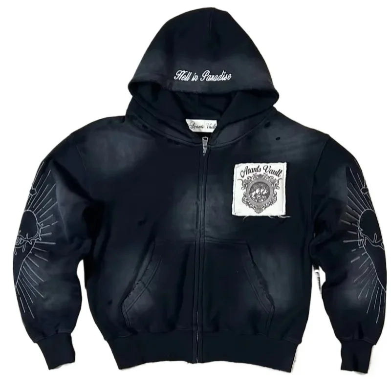 American Gothic zipper hoodie