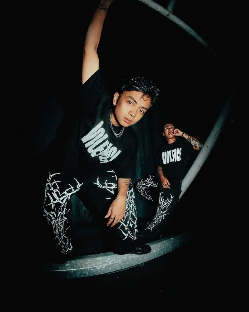 Black Streetwear Y2k Sweatpants Unisex