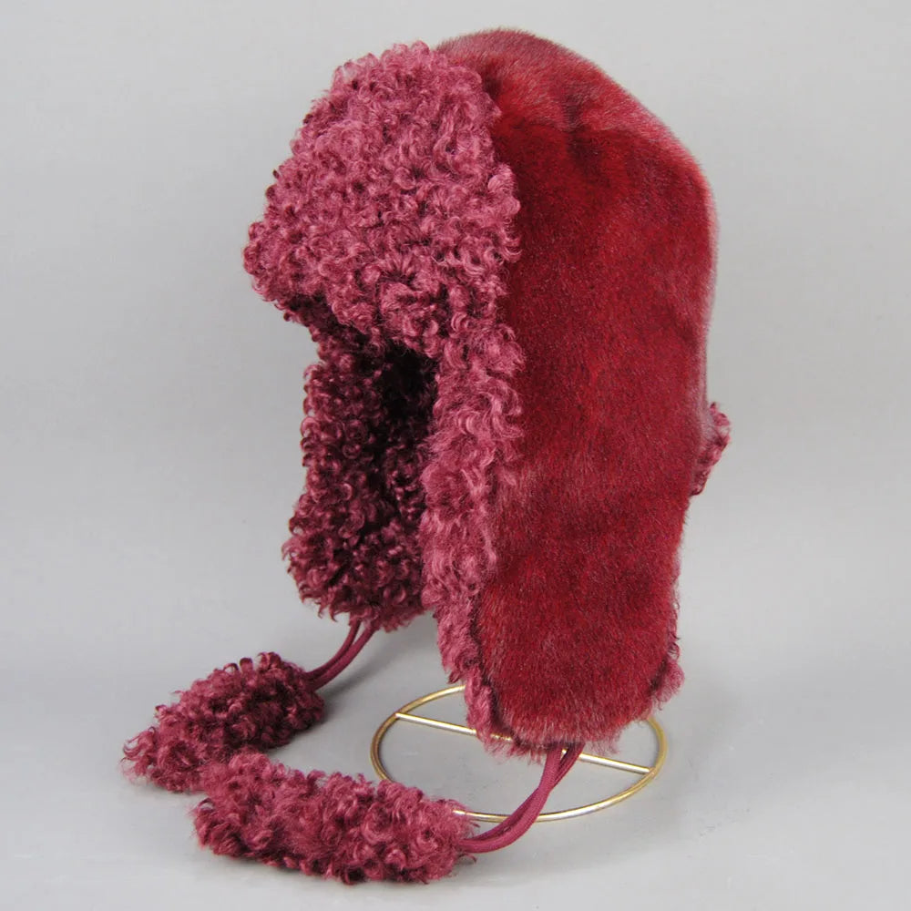 Faux Fur Ushanka Winter Bomber Hat