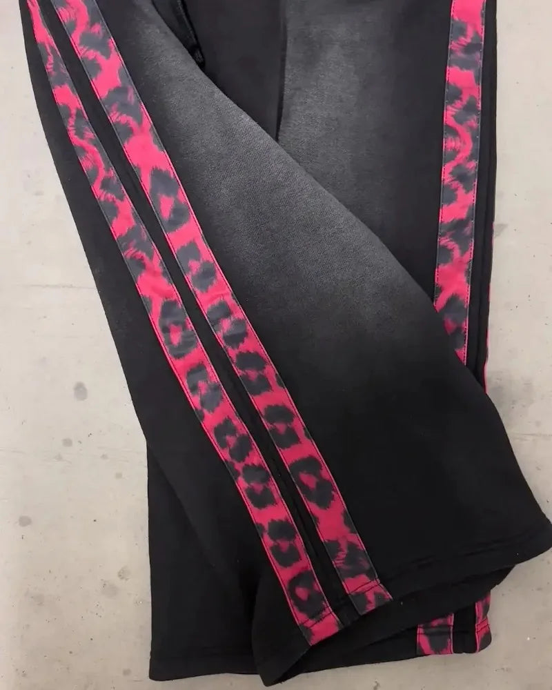 Double Waisted Gothic Embroidered Sweatpants