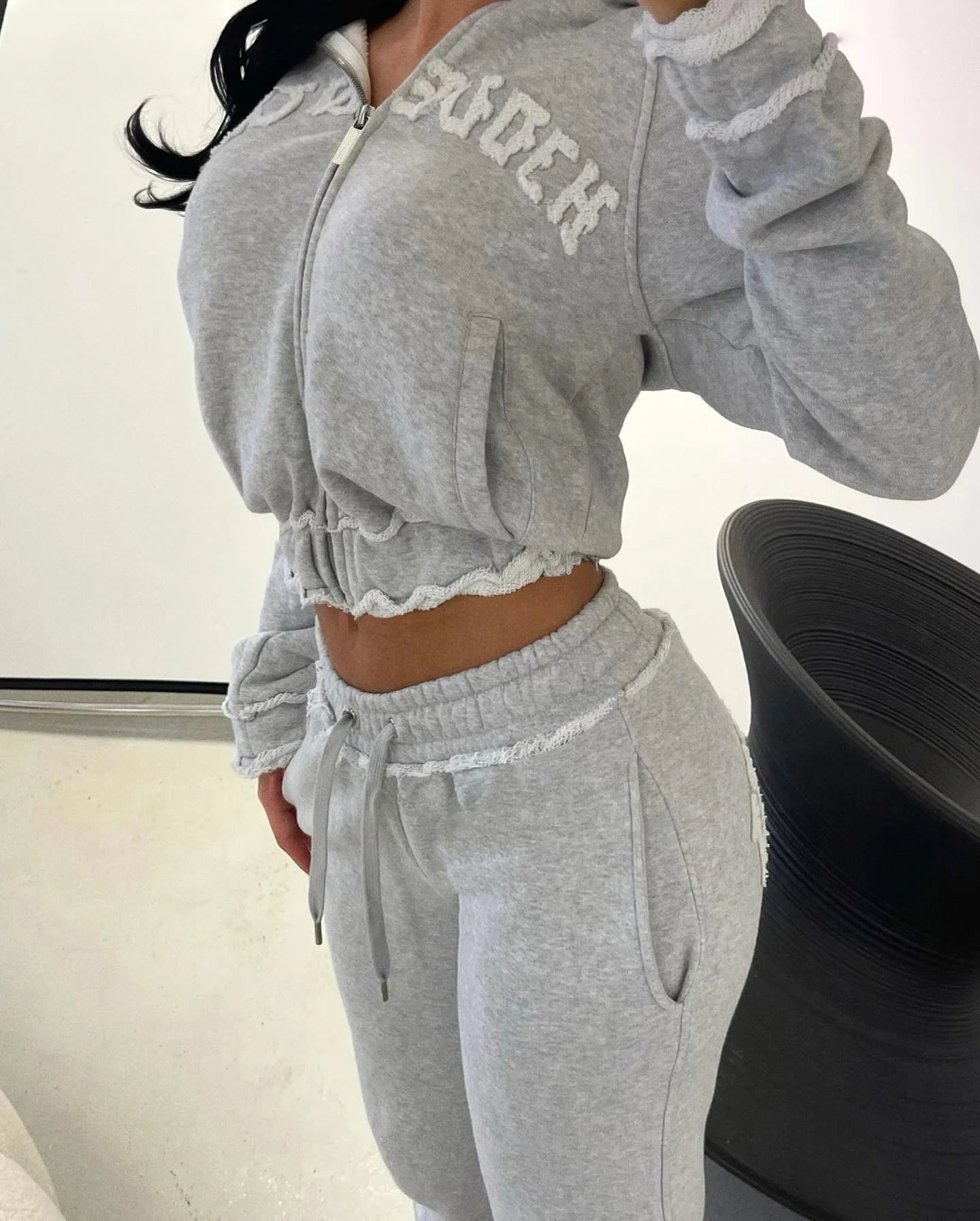 Calligraphy Letter Women's Street wear Set