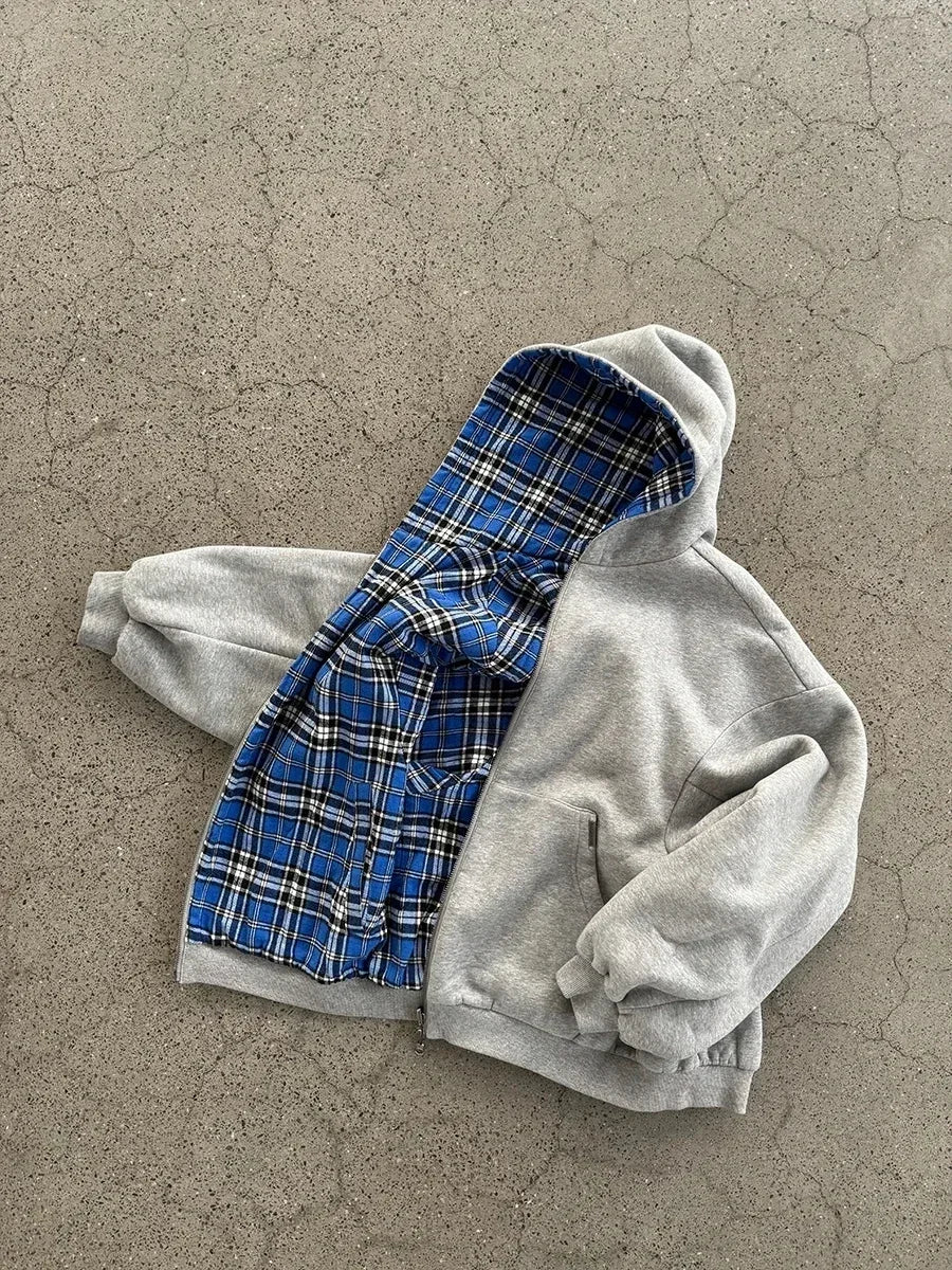 Plaid Interior Archive Fashion Hoodies