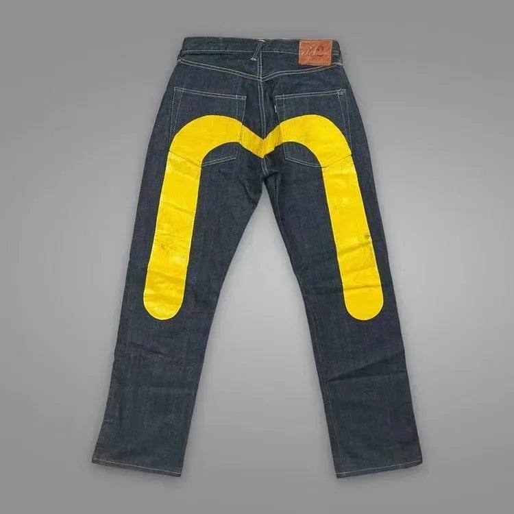 Solid Color Evisu Jeans