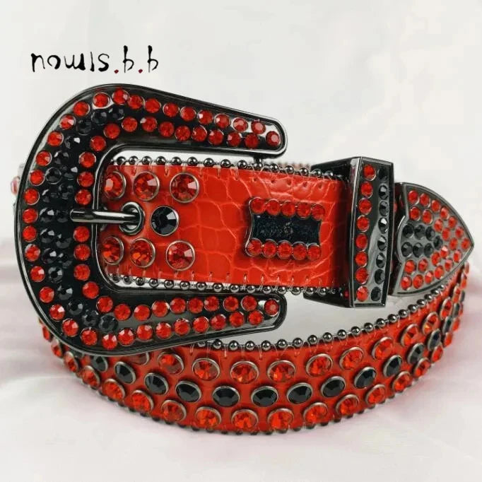 Rhinestone Studded Belt Different Variants