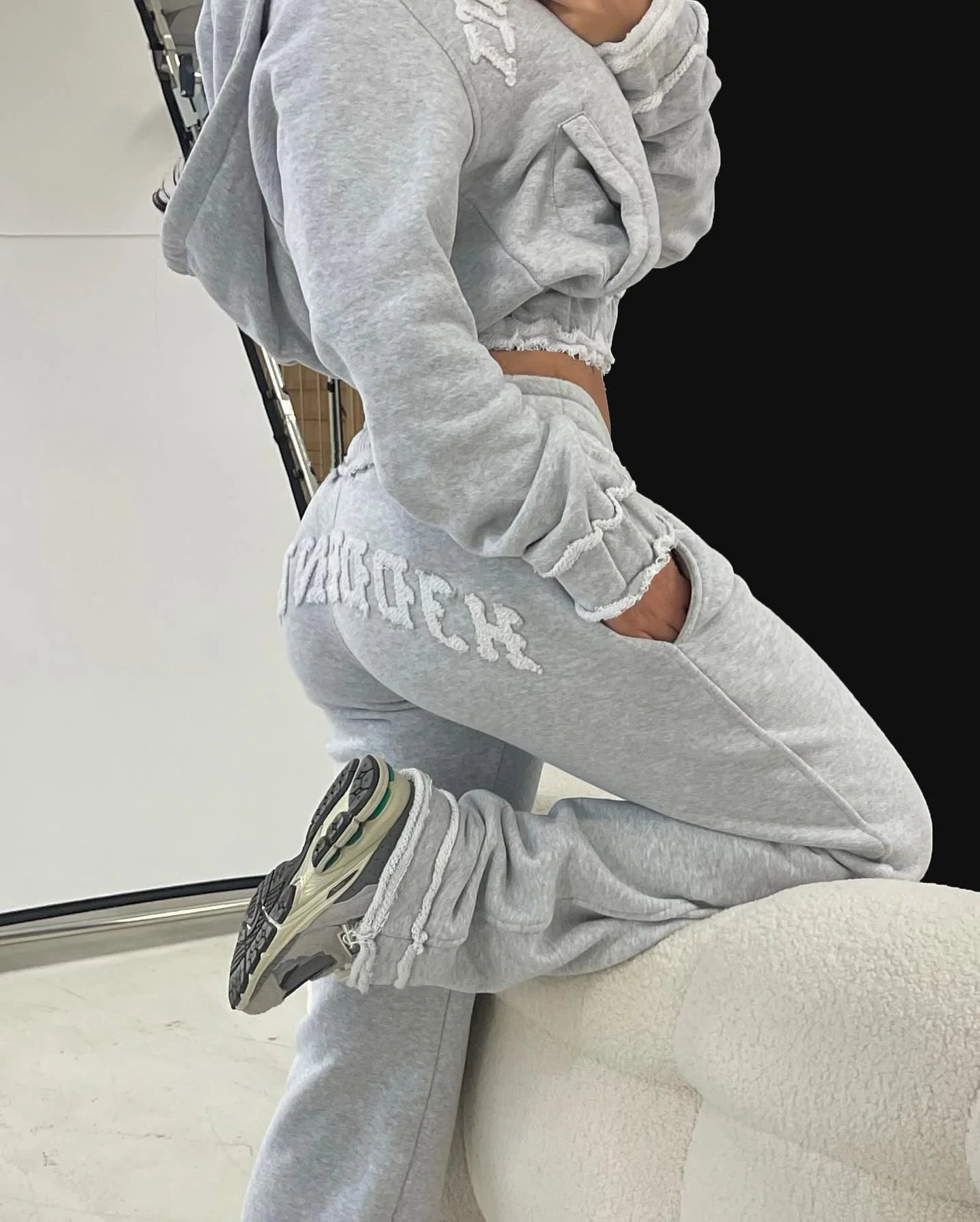 Calligraphy Letter Women's Street wear Set