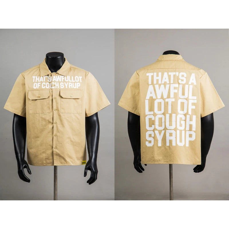 Black Cough Syrup Button up